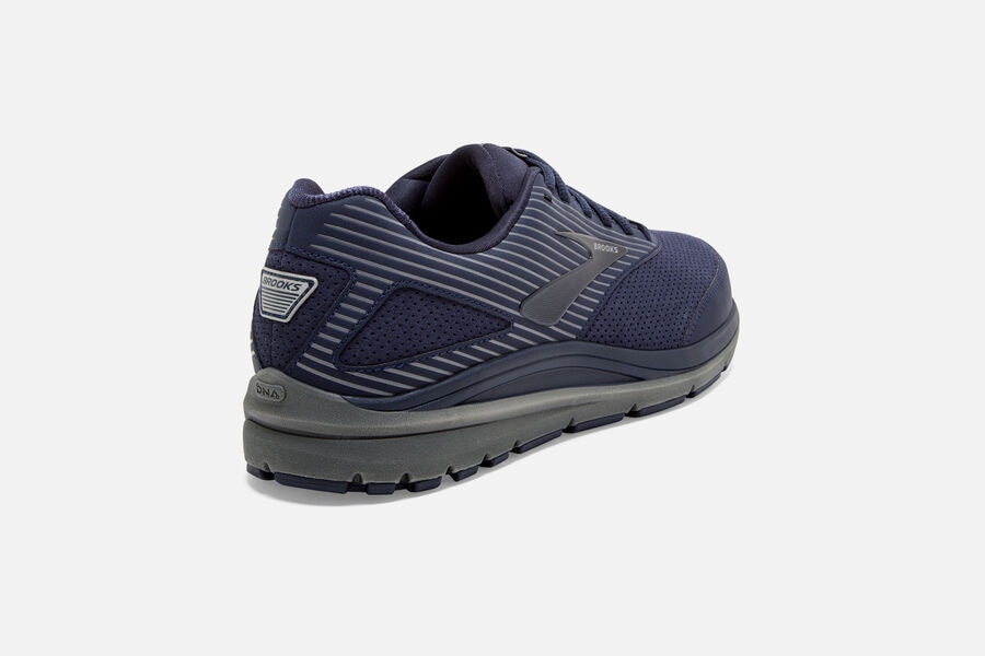 Brooks Running Shoes - Addiction Walker Suede Mens - Navy - ZBQ-504237